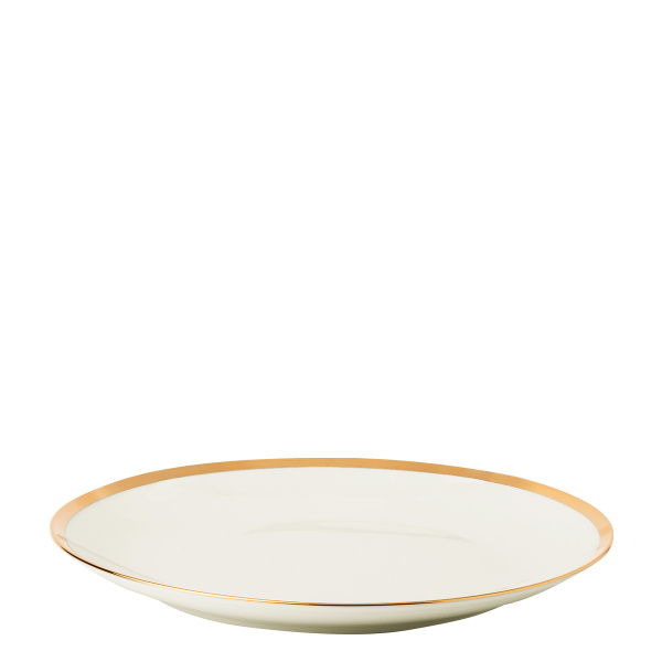 Teller flach Coupe 27 cm Set 4-tlg. - FLOW Lunasol mit Gold-Rand