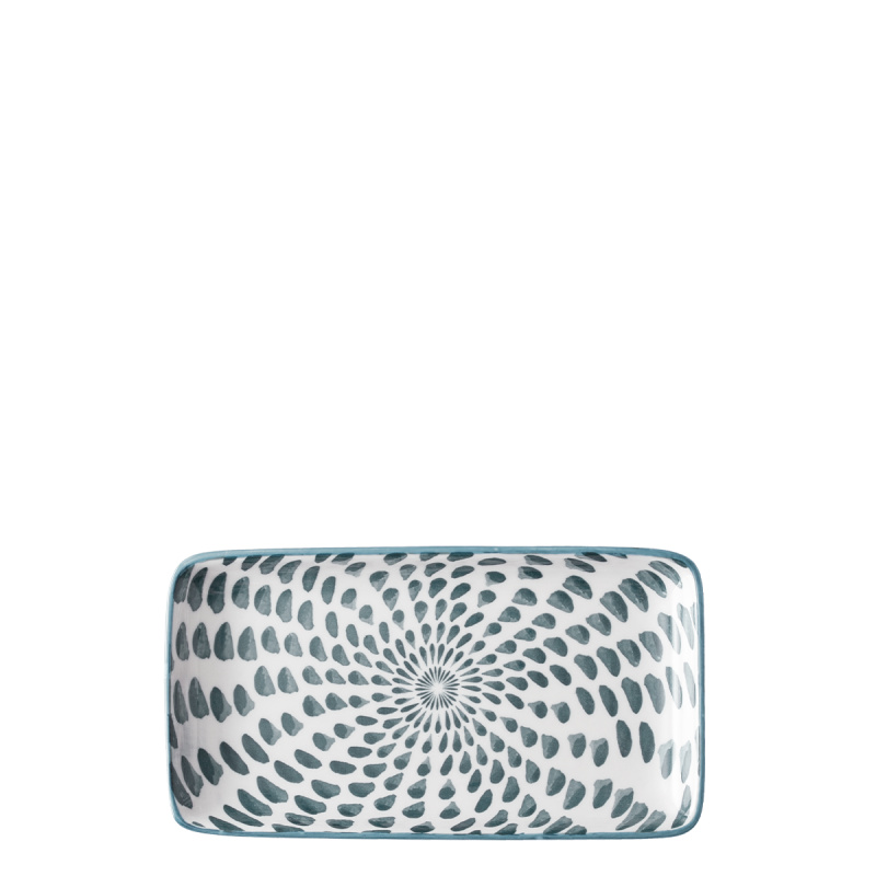 Rechteckiger Teller 20,3 x 11,2 cm – Elements Asia Water