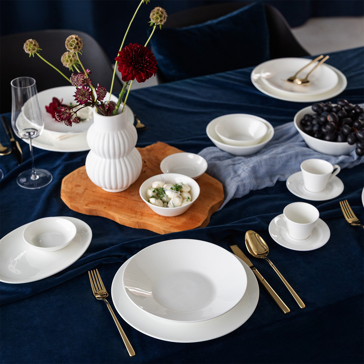 Porzellan-Set 19-tlg. – Premium Platinum Line