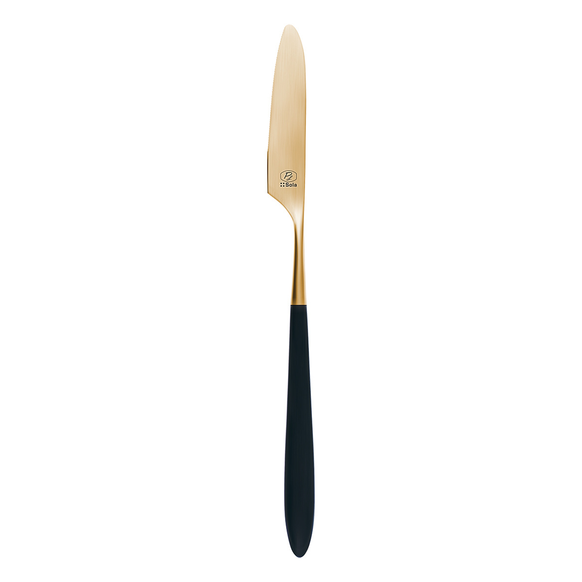 Besteckset 24-tlg. – Gaya Exeter Gold Stiel grau-schwarz matt