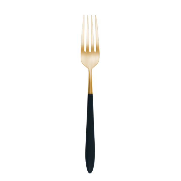Besteckset 24-tlg. – Gaya Exeter Gold Stiel grau-schwarz matt