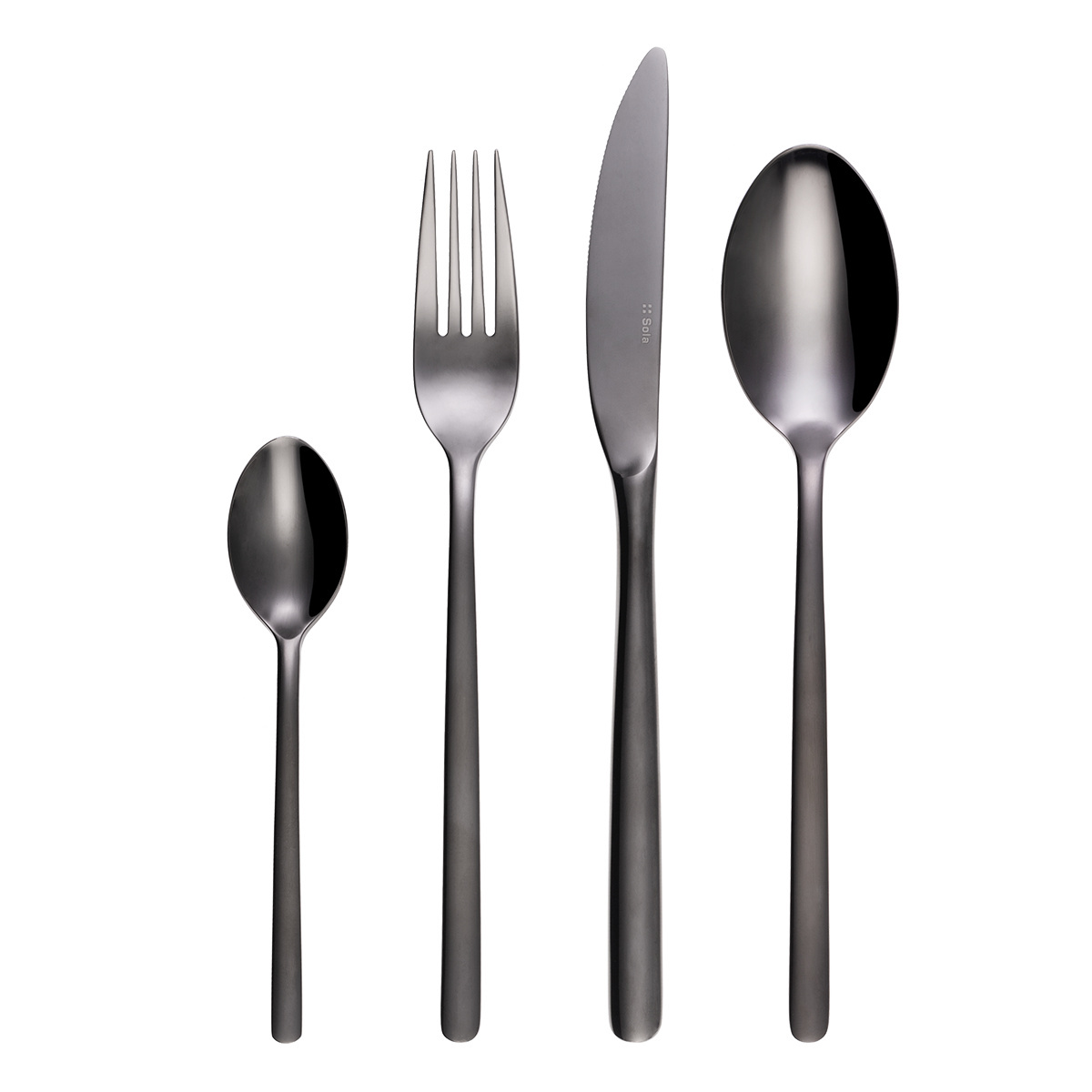 Besteckset 30-tlg. - Costa Rica poliert PVD grau