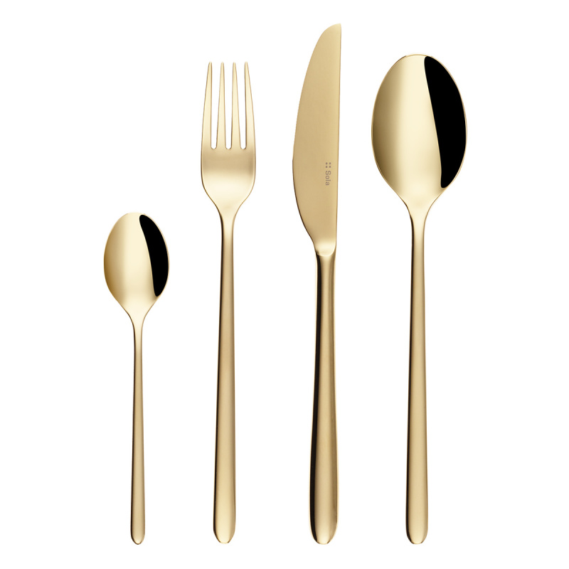Besteckset 16-tlg. – Sira PVD Champagne