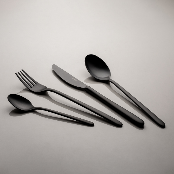 Besteckset 16-tlg. – Sira PVD black ganz matt