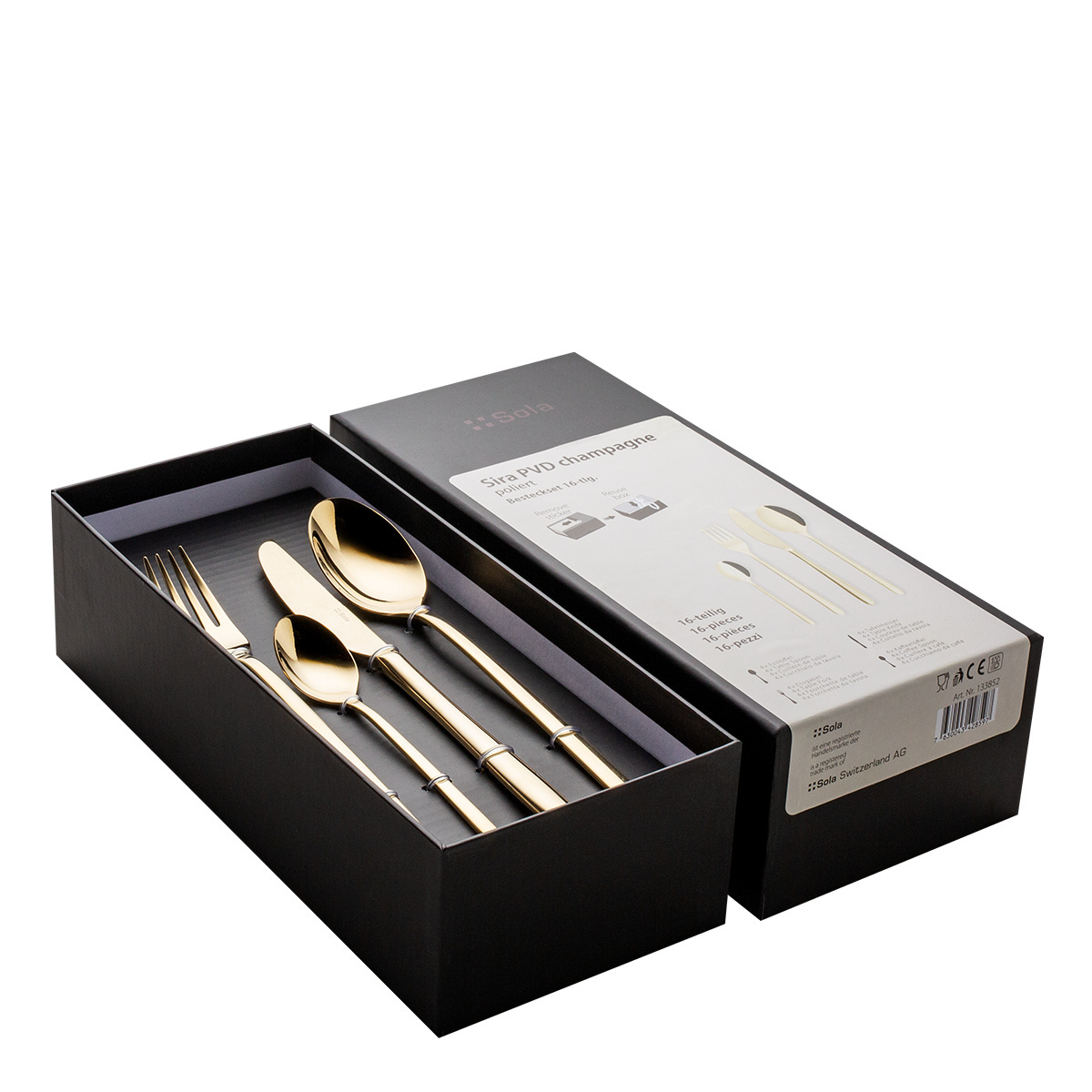Besteckset 16-tlg. – Sira PVD Champagne