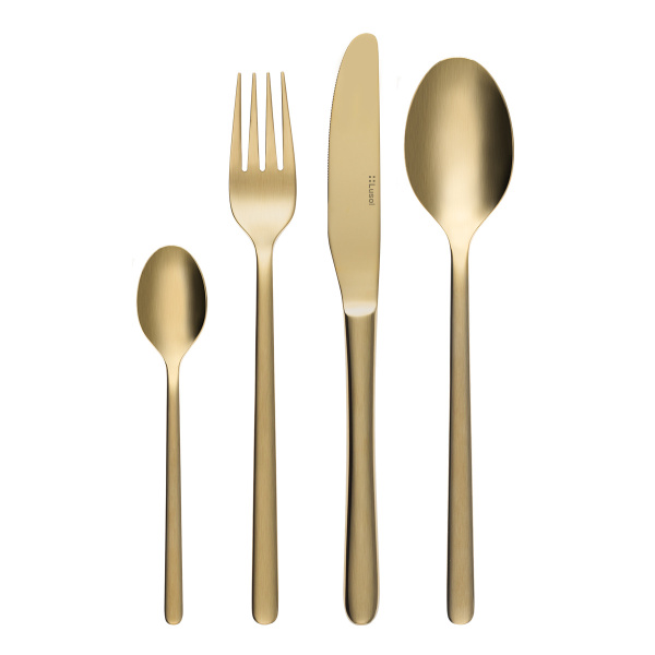 Besteckset 16-tlg. – Melissa PVD Champagne matt