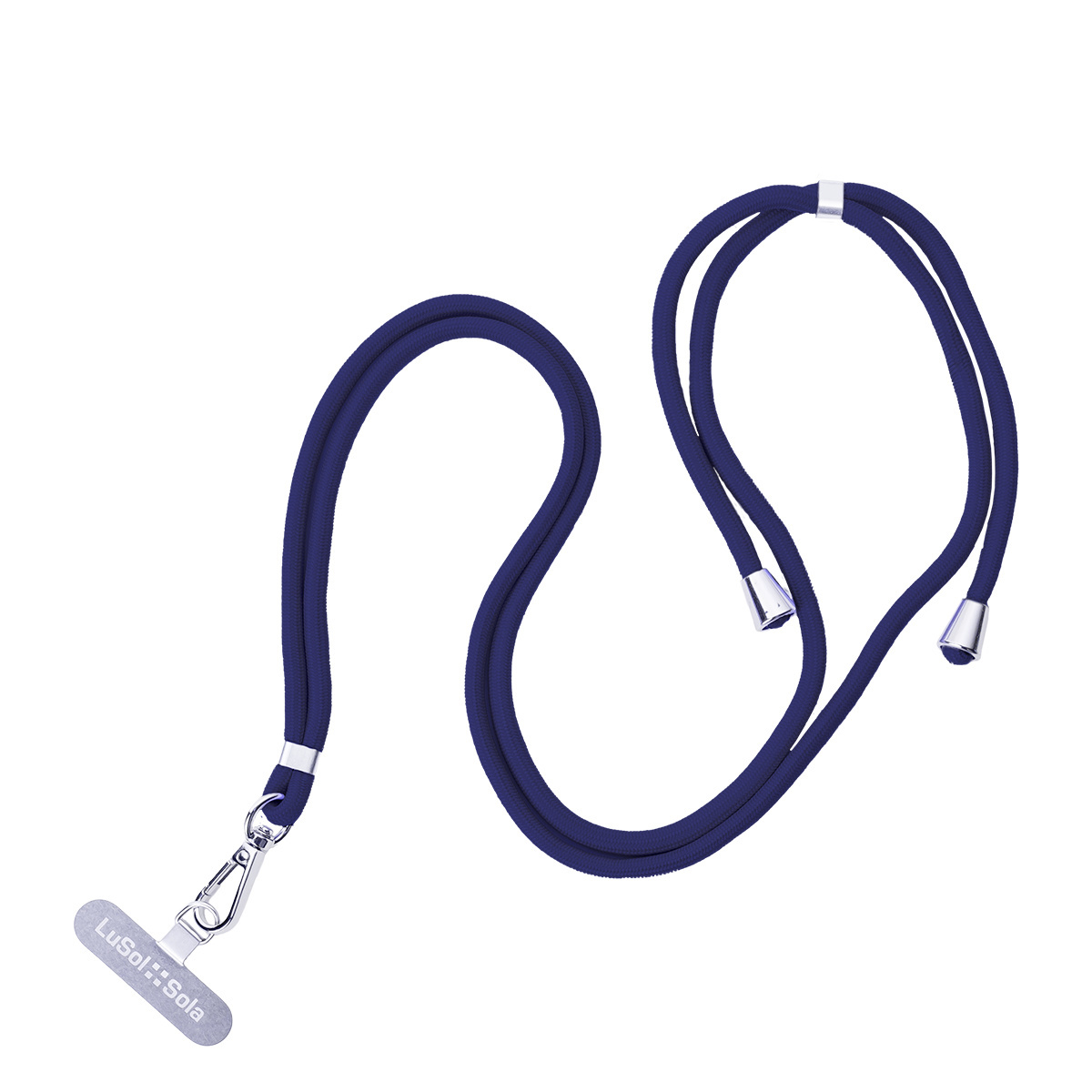 Crossbody Handy Lanyard mit Logo Lusol::Sola, blau