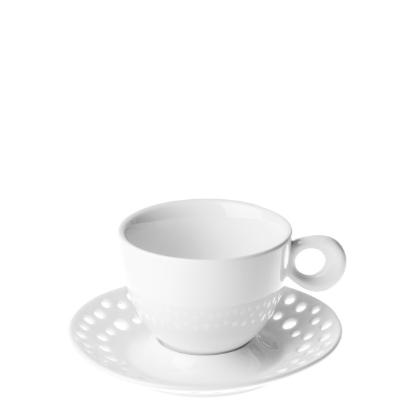 Kaffeeset, perforiert 12-tlg. – Flow