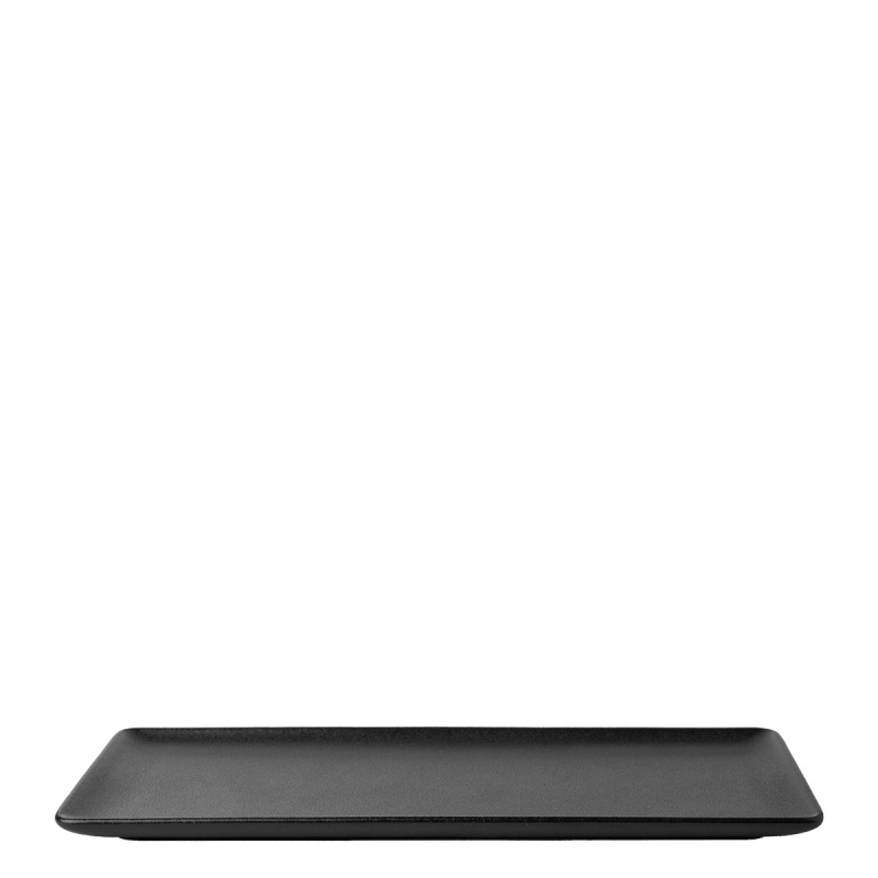 Platte rechteckig 24 x 13 cm - Basic black matt