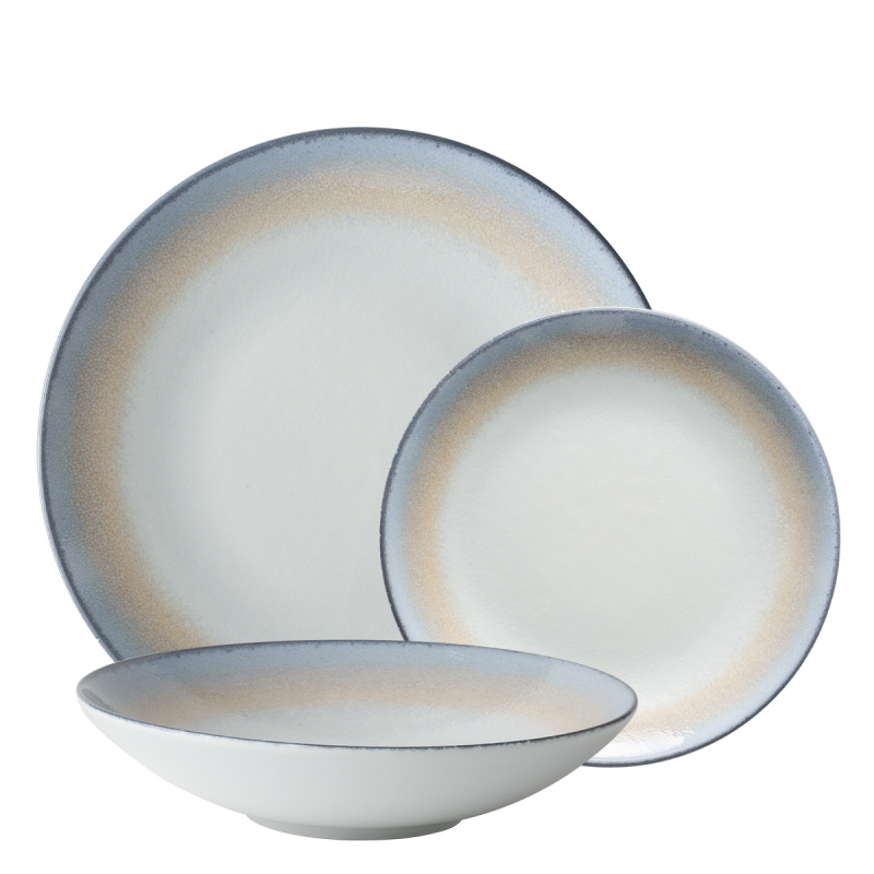 Teller-Set 18-tlg. - Ice Rim