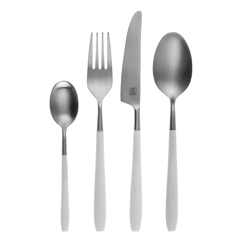 Besteckset 24-tlg. – GAYA Exeter-R Stiel weiss matt