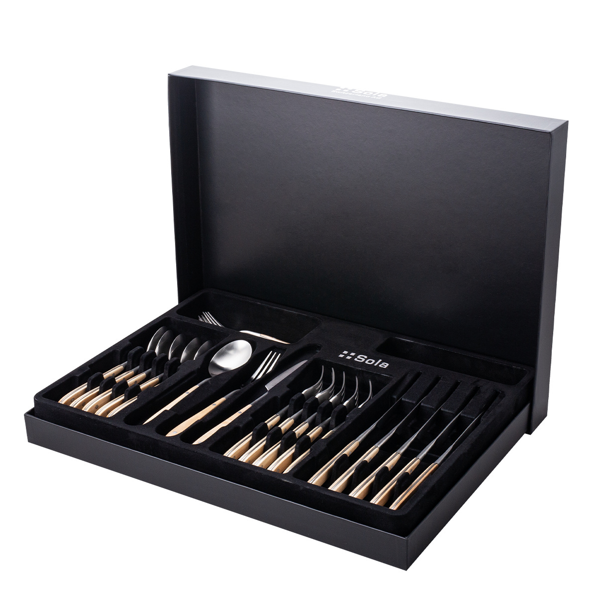 Besteckset 30-tlg. - Gaya Exeter Maple
