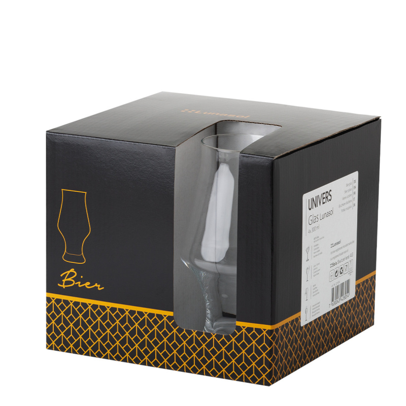 Biergläser 300 ml 4er-Set - Univers Glas Lunasol