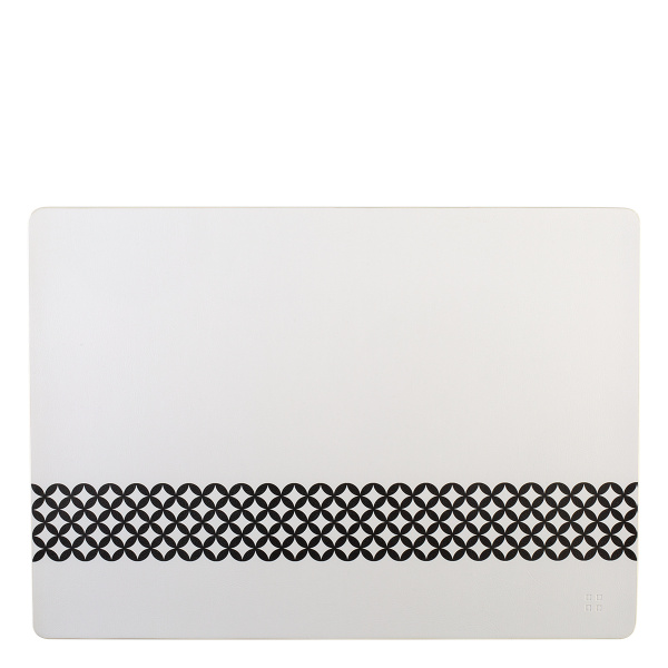 Schwarz-weiße Tischunterlage PVC - Elements Ambiente Graphic