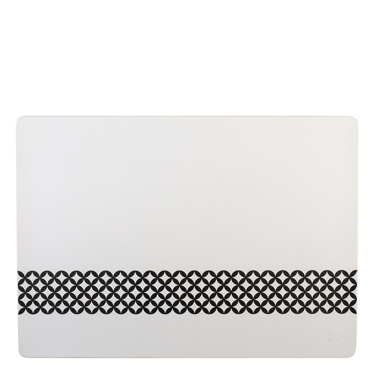Schwarz-weiße Tischunterlage PVC - Elements Ambiente Graphic