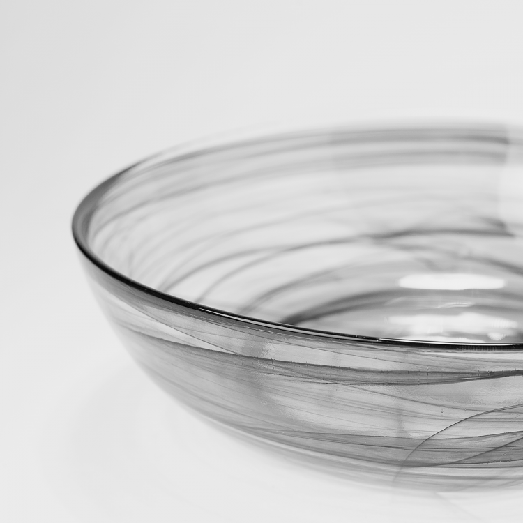 Bowl / Schale schwarz 18 cm - Elements Glas