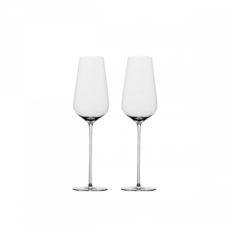 Champagnergläser 300 ml 2-tlg. Set – FLOW Glas Platinum Line