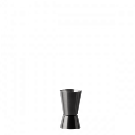 Messbecher PVD schwarz matt 20 ml / 40 ml auf Hängekarton Basic Bar