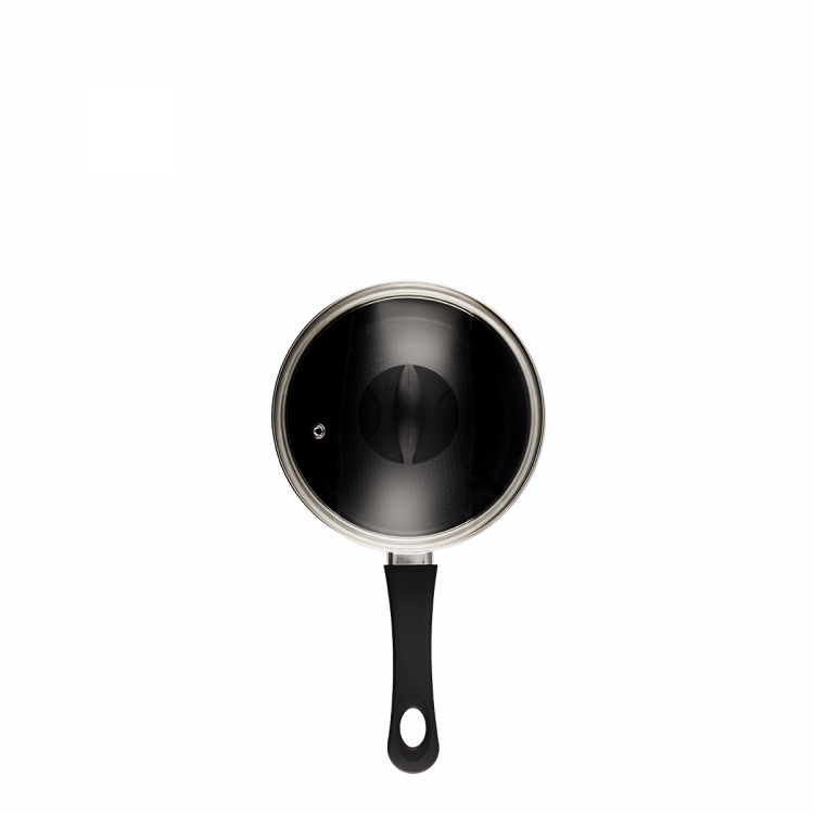 Stielkasserolle 18 cm mit Glasdeckel Venus Lunasol Induktion