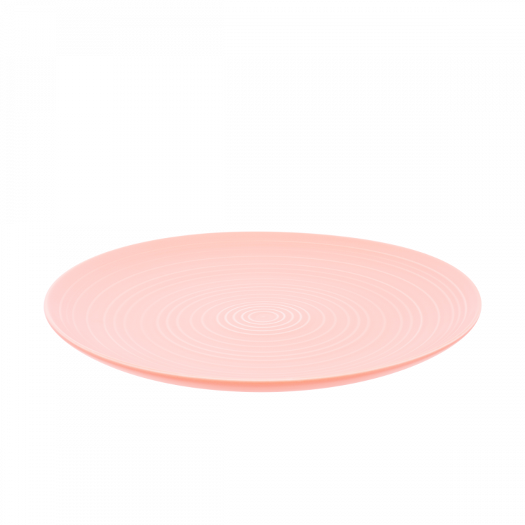 Teller Flach Gaya RGB Spiral hellrosa 28 cm