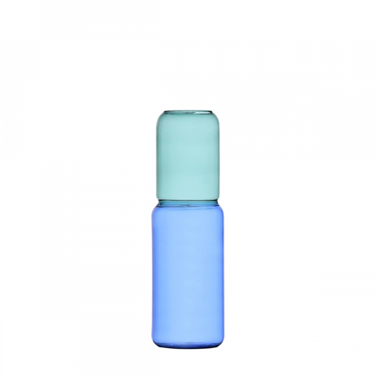 Vase 35 cm petrolblau/blau - Ichendorf