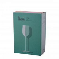 Rotweingläser 450 ml 2-tlg. Set – FLOW Glas Platinum Line