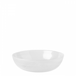Bowl / Schale weiss 18 cm - Elements Glas
