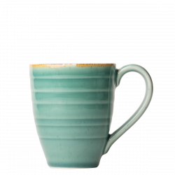 Kaffe / Tee Mug 300 ml Spiral - Gaya Sand türkis Lunasol