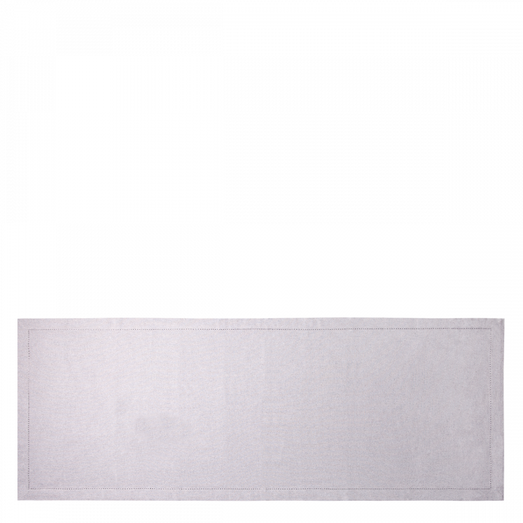 Stoff-Tischläufer 50 x 140 cm Silber-Melange - Basic Ambiente