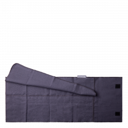 Stahlgraues Baumwoll-Etui zur Aufbewahrung von Besteck 52 x 26 cm - Basic Ambiente