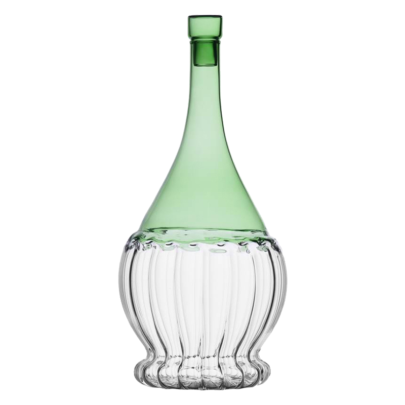 Flasche grün/klar