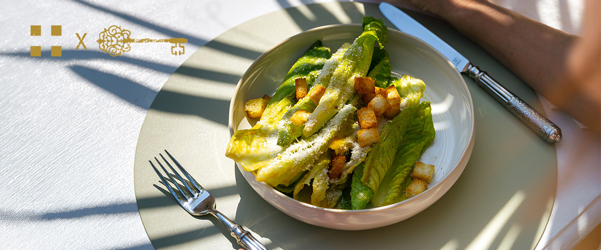 Caesar Salad mit feinem hausgemachtem Dressing